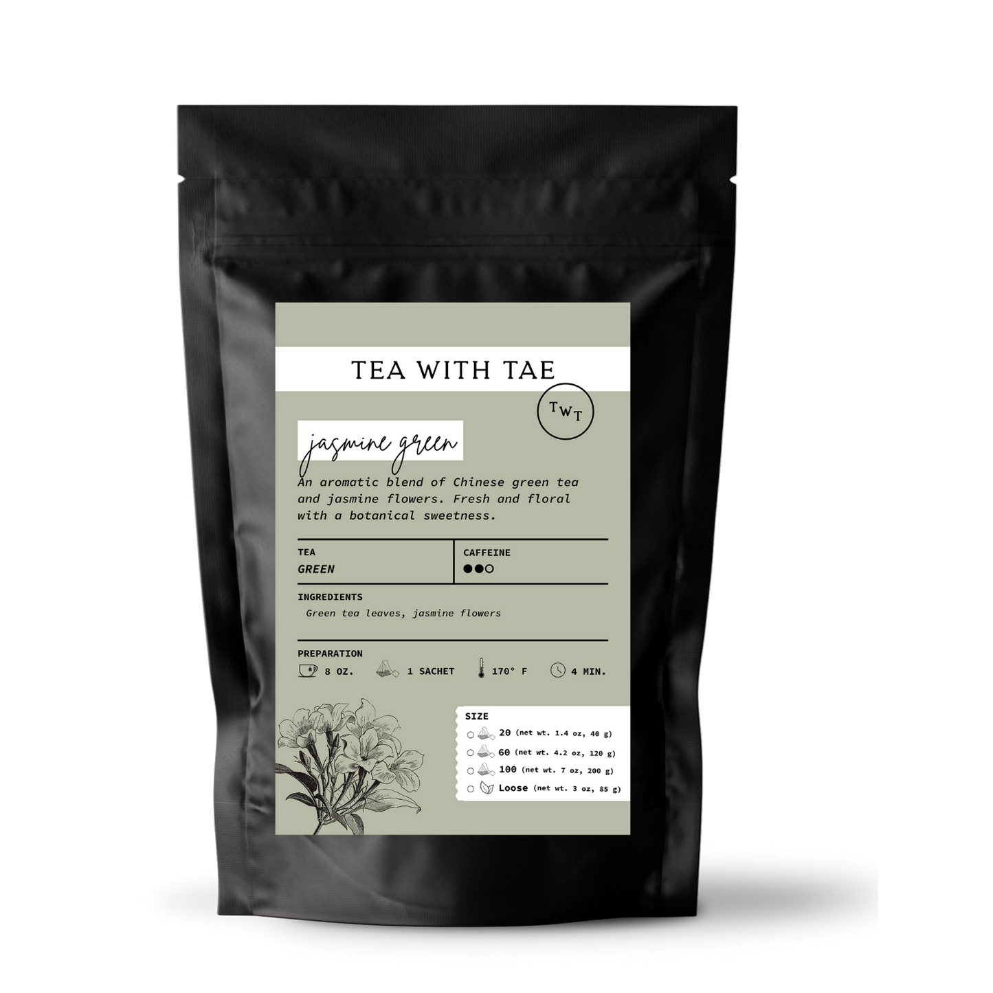 Jasmine Green Loose Leaf Tea