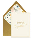 Beautiful Couple Wedding Greeting Card