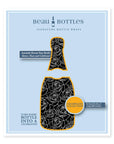 Beau Bottles Black and White Roses – Champagne Collection