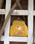 Cat Embroidered Coin Purse