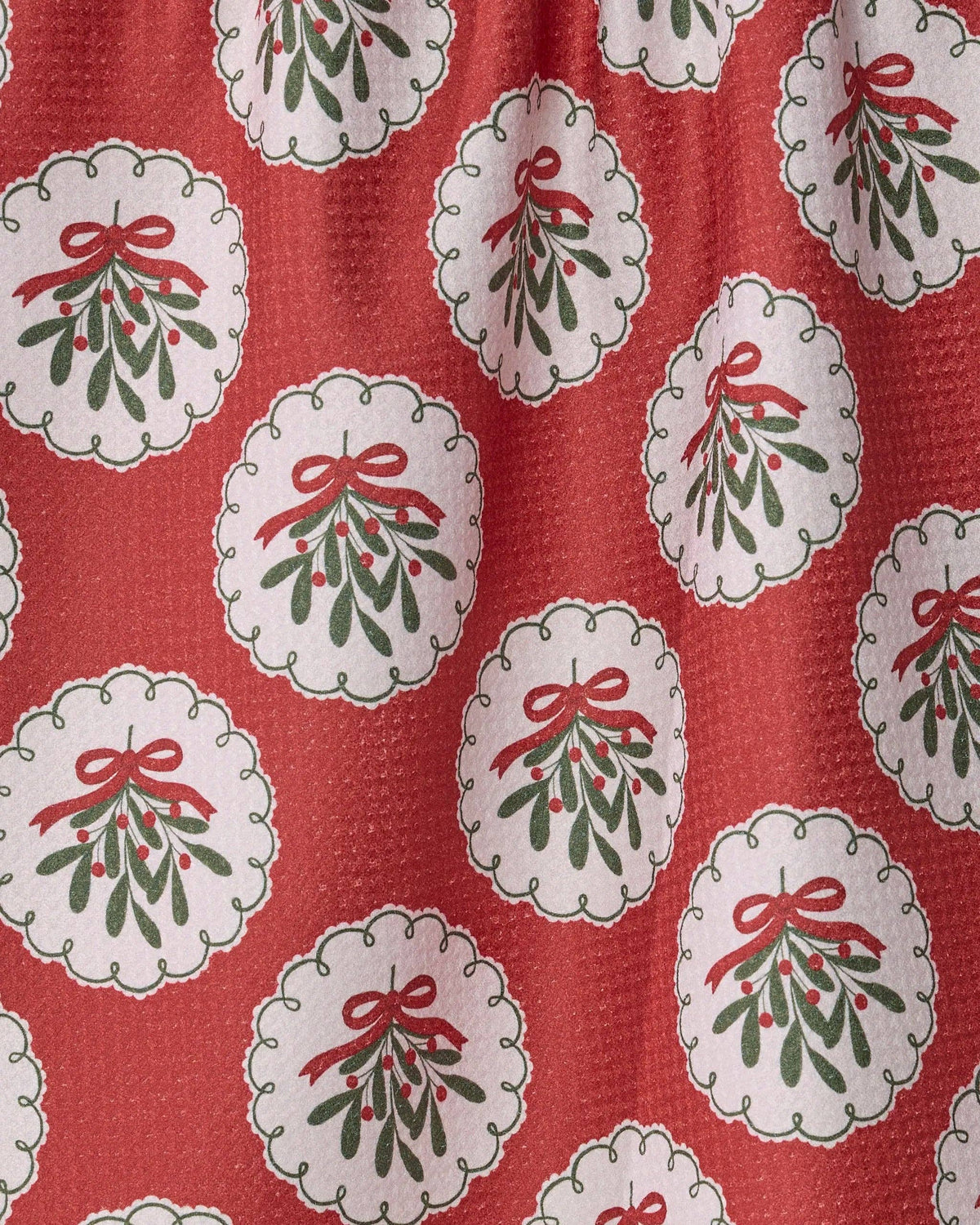 Merry Mistletoe -Geometry Kitchen Tea Towel
