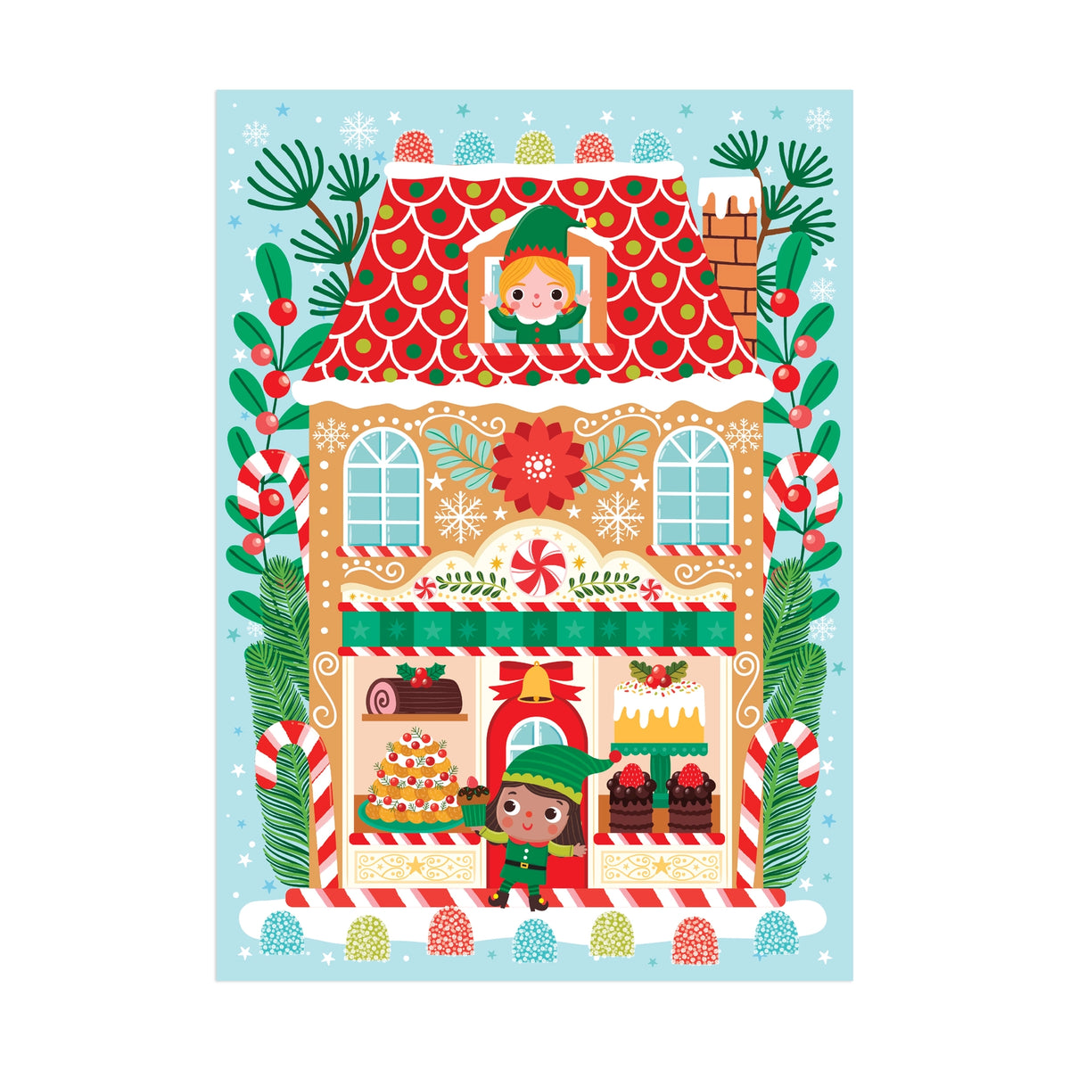 Santa's Bakery 48 Piece Mini Puzzle Ornament