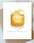Whiskey Cheers Greeting Card | Birthday & Congrats Card