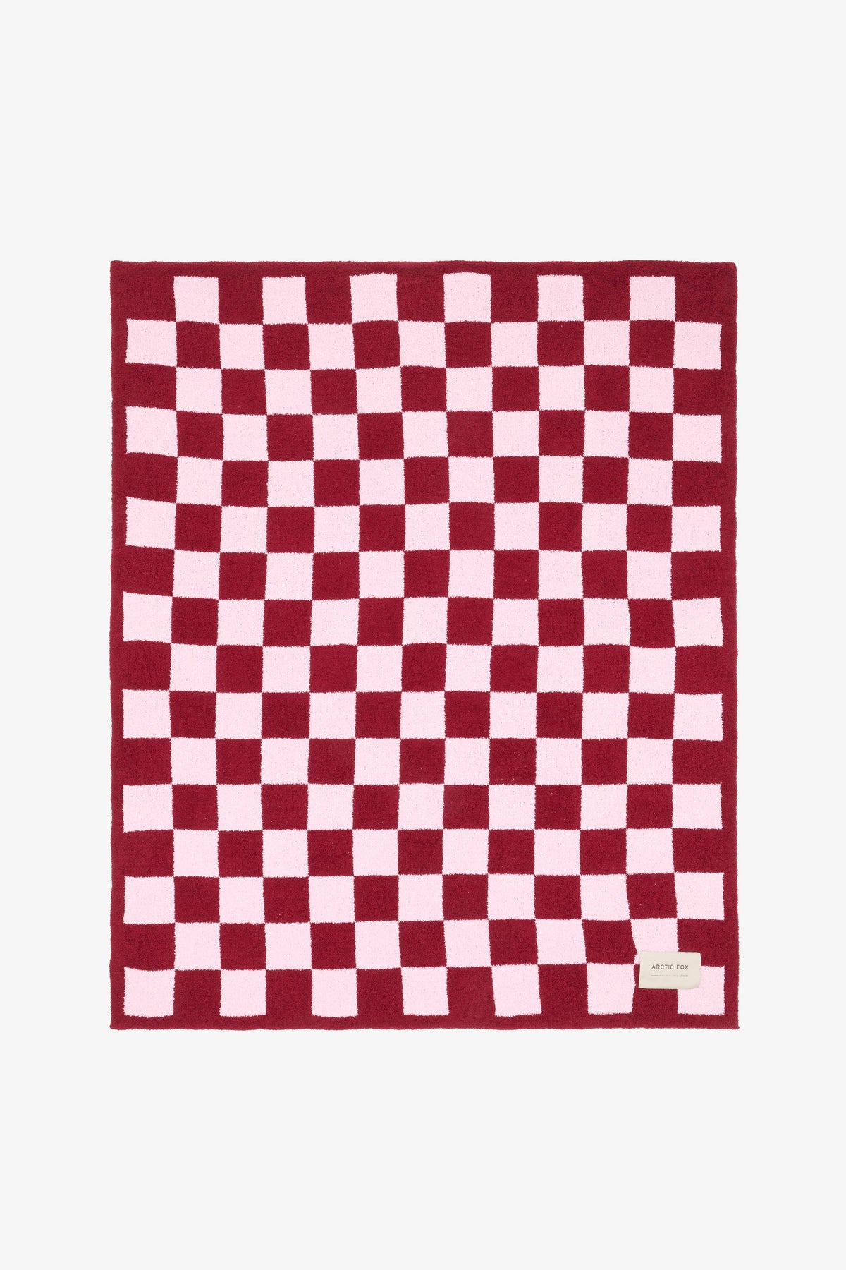 The Teddy Throw - 100% Recycled - Pink Check - FW25
