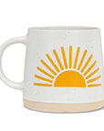 Wide Base Mug with Sun