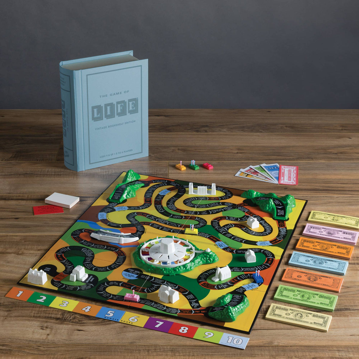 The Game of Life Vintage Bookshelf Edition – Classic Family Board Game