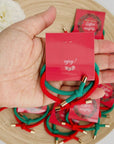 Holiday Thank You Gift Christmas Hair Ties | Define Naughty