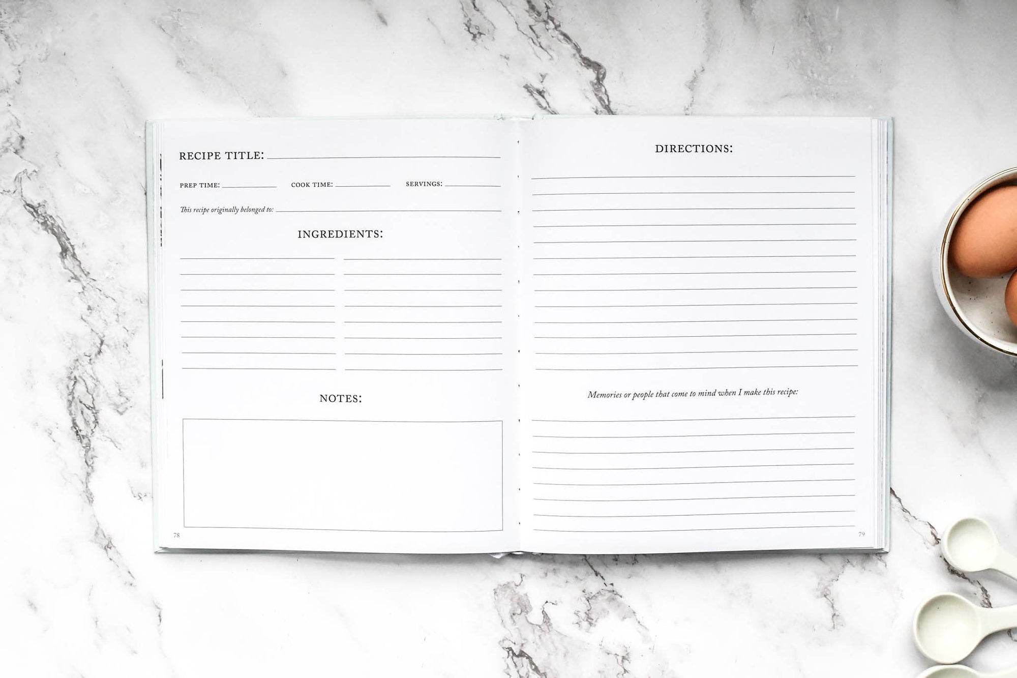Family Recipe Book &amp; Keepsake Journal