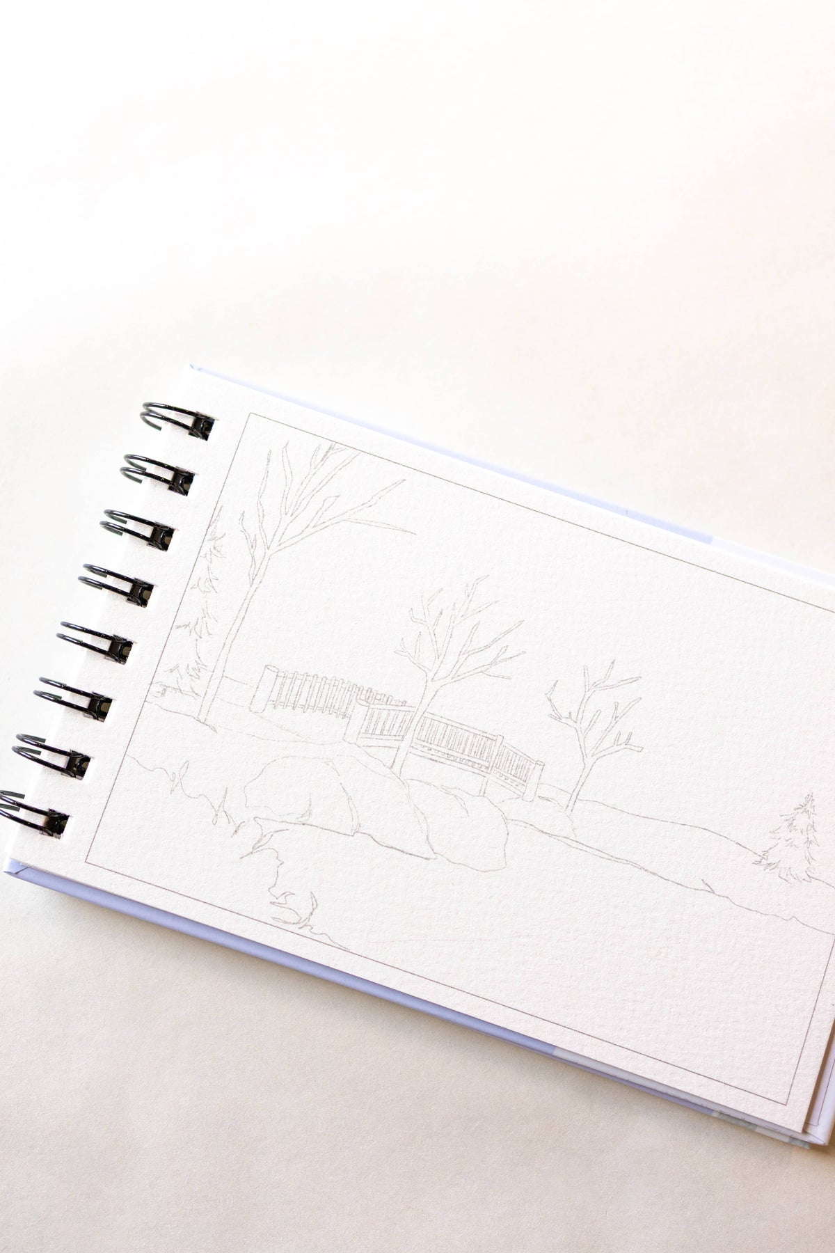 A little bit of winter - mini watercoloring book