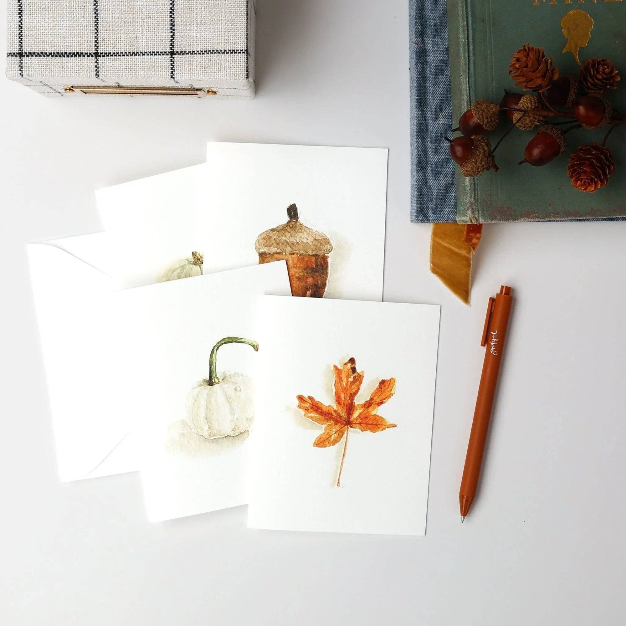 Autumn assorted notecard set