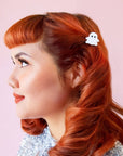 Hey Boo! Ghost Mini Hair Clip | Halloween