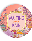 Mahjong Appetizer Plates “Waiting on a Pair” 7" Paper Plates