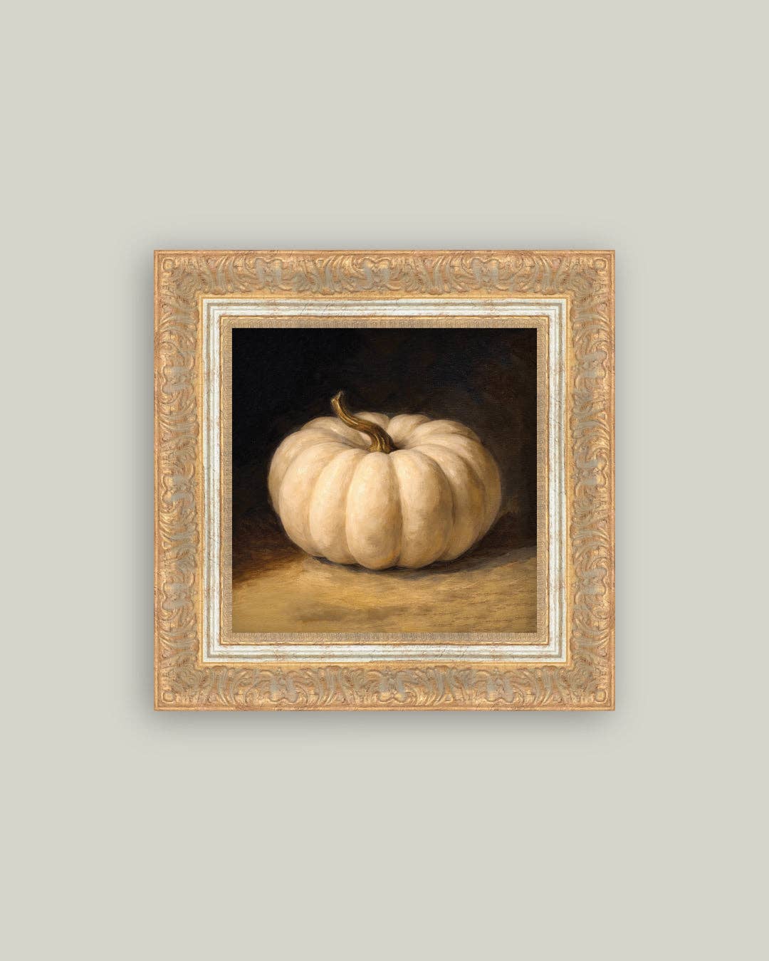 White Pumpkin Framed Art Print