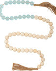 Wood And Sea Glass Garland