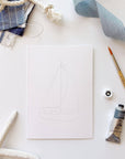 Seaside paintable watercolor notecard set