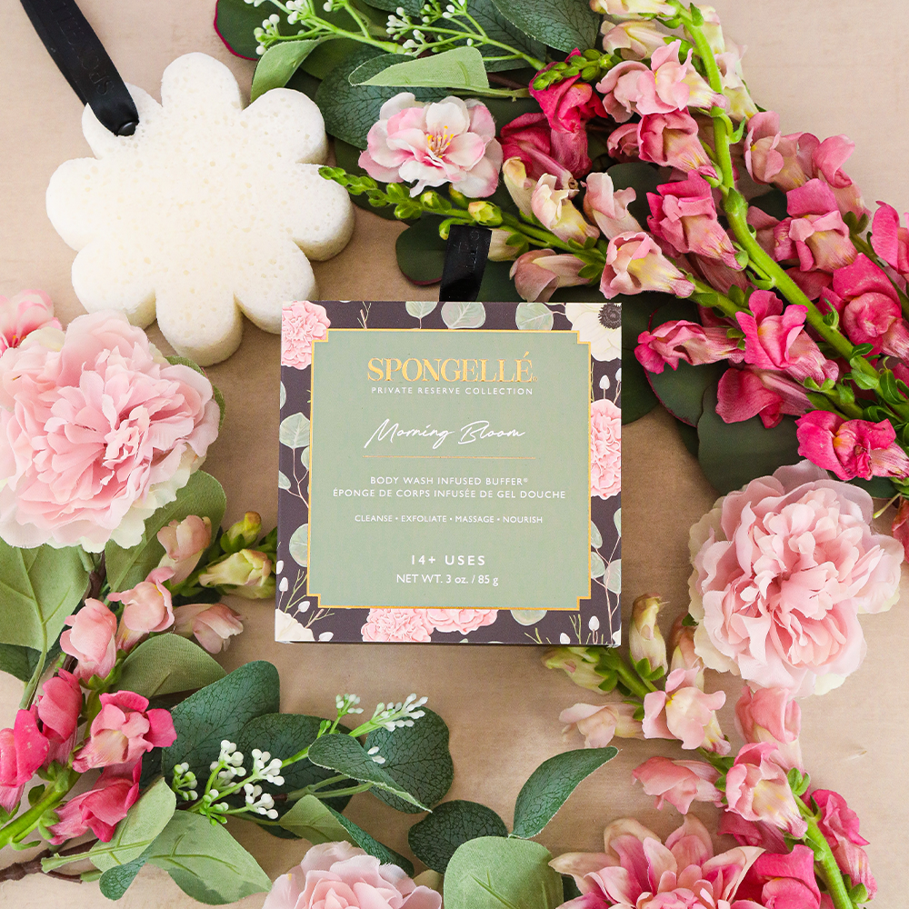 Morning Bloom Boxed Flower | Body Wash Infused Buffer