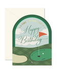 Time to Par-Tee Golf Birthday Arch Greeting Card