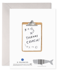Coach W Greeting Card