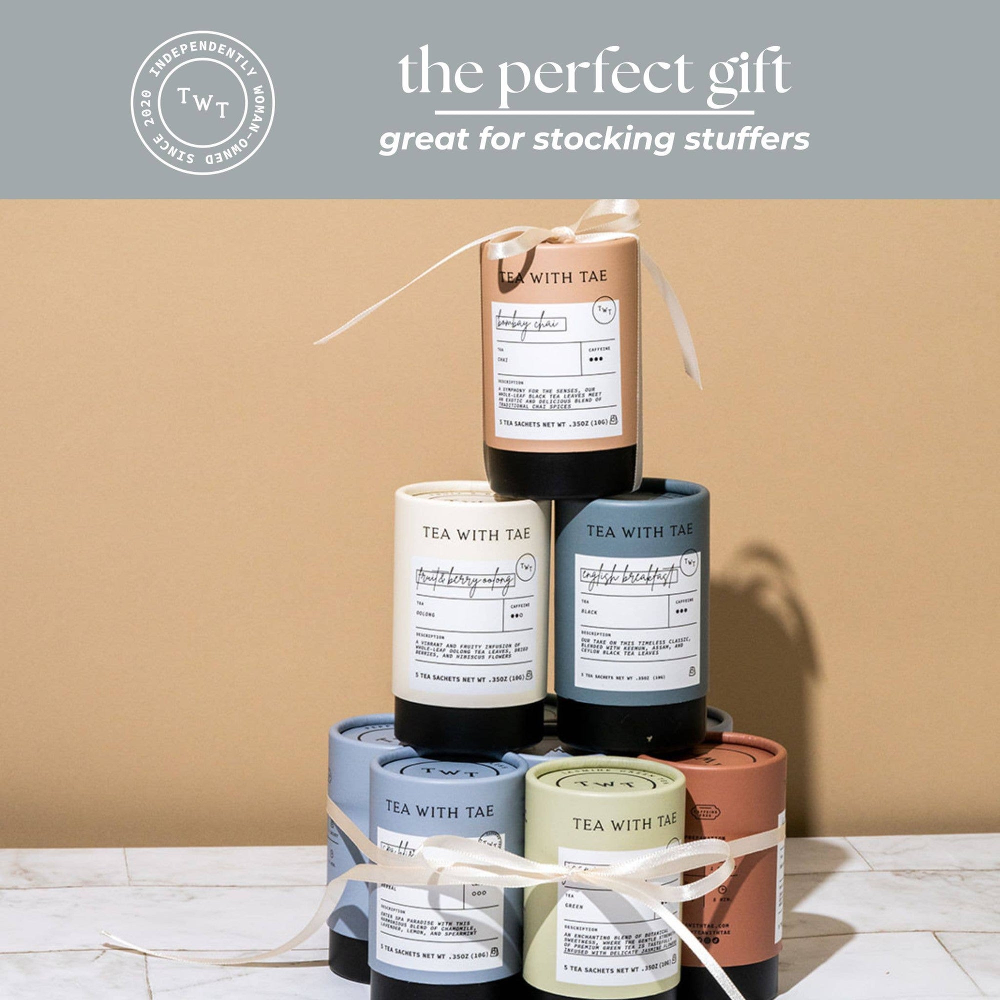 Peppermint Herbal Mini Tea Tube Gift