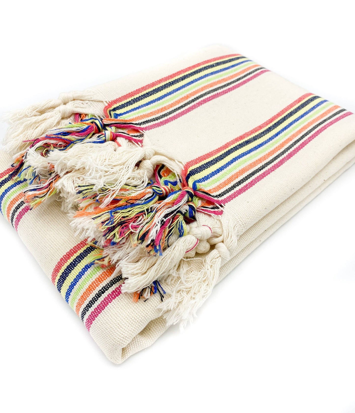 Turkish Handwoven Cotton Throw Blanket