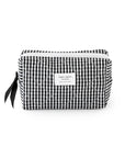 Sugar Paper Cosmetic Pouch | Black & White Gingham Makeup Bag