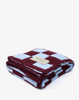The Teddy Throw - 100% Recycled - Blue Check - FW25