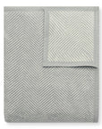 Harborview Herringbone Light Grey Blanket