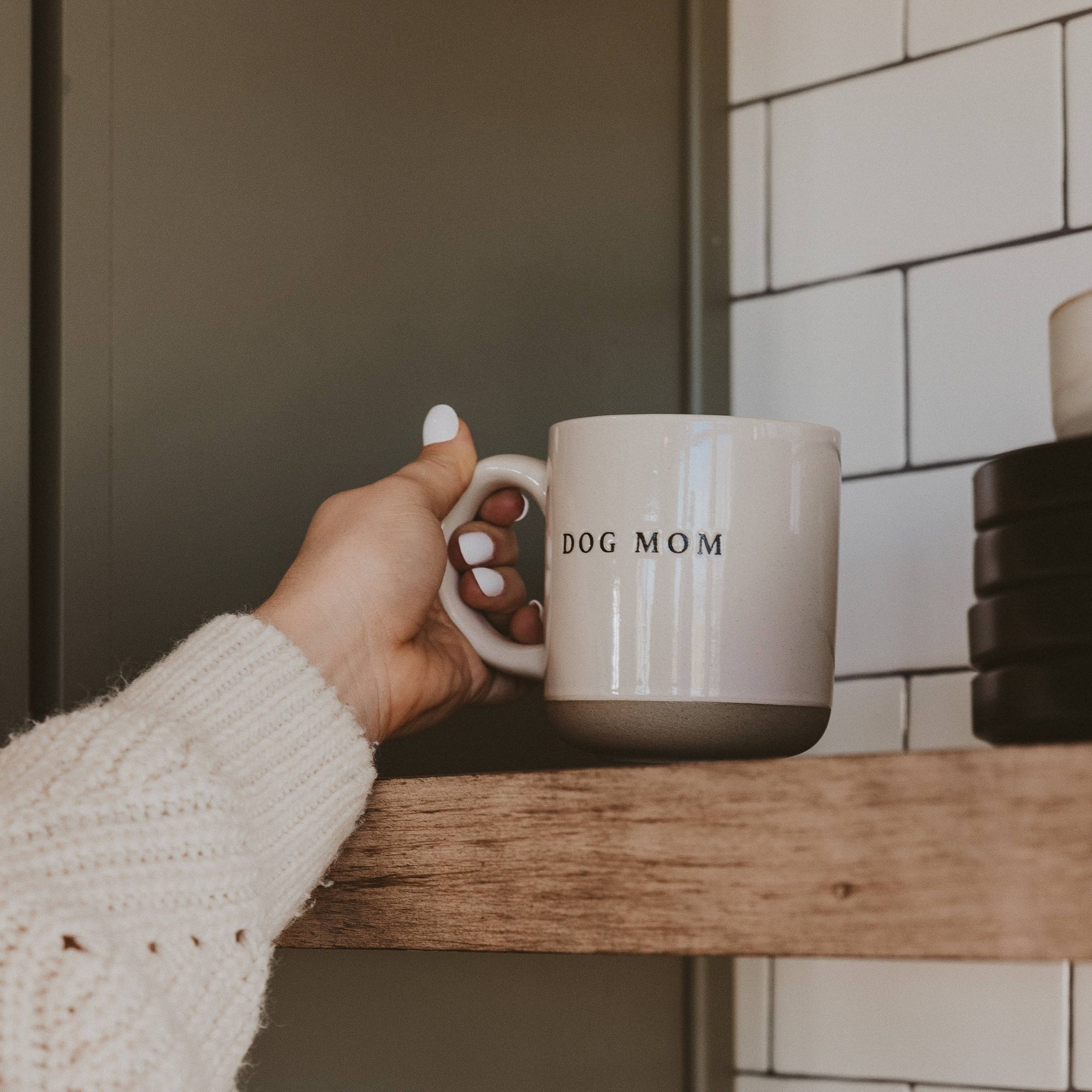 Dog Mom Stoneware Coffee Mug - Gifts &amp; Home Decor