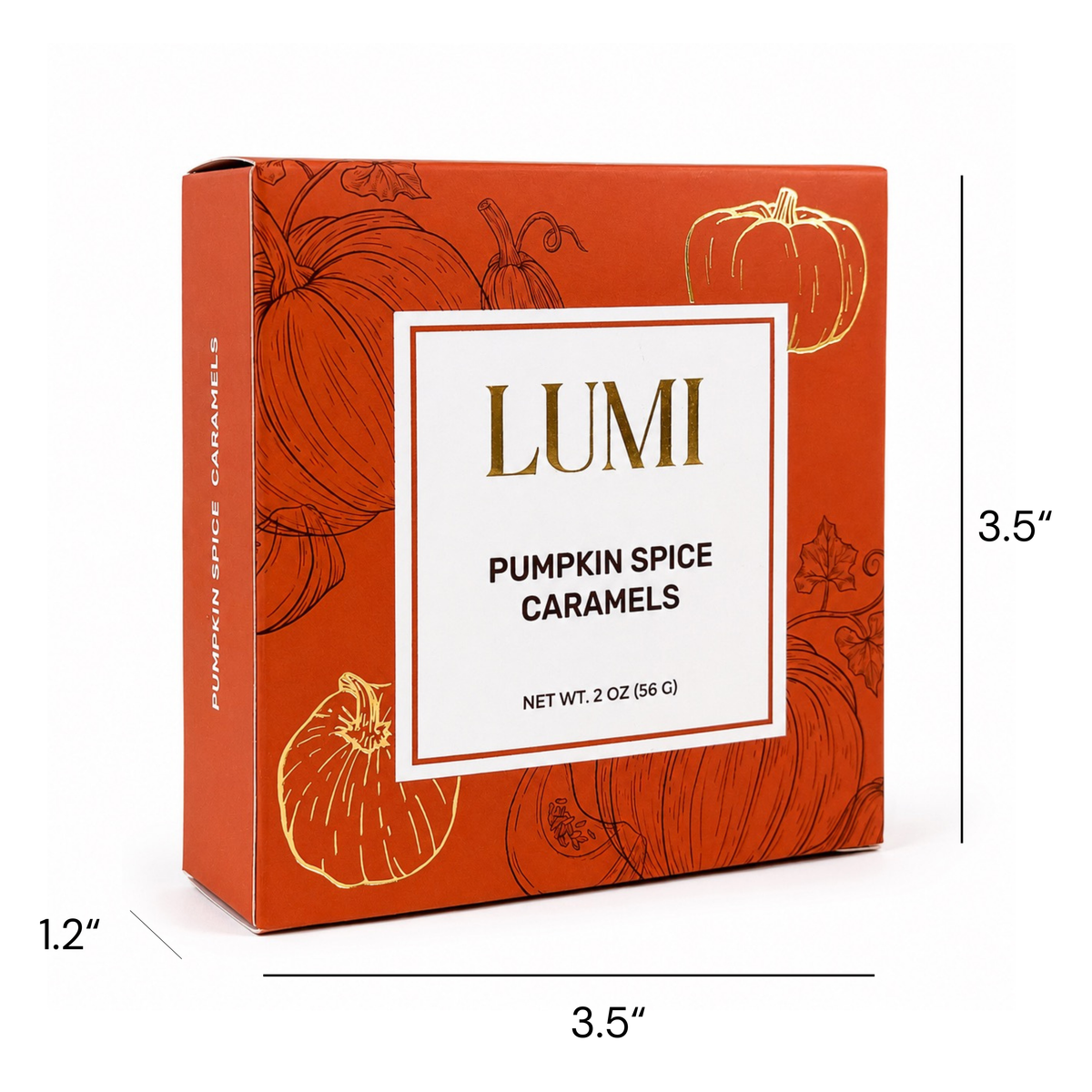 Fall Classic Pumpkin Spice Caramels, 2 oz