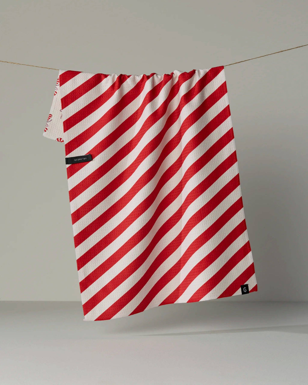 Peppermint Lane - Geometry LUXE Double-Sided Kitchen Tea Towel - Holiday 2026