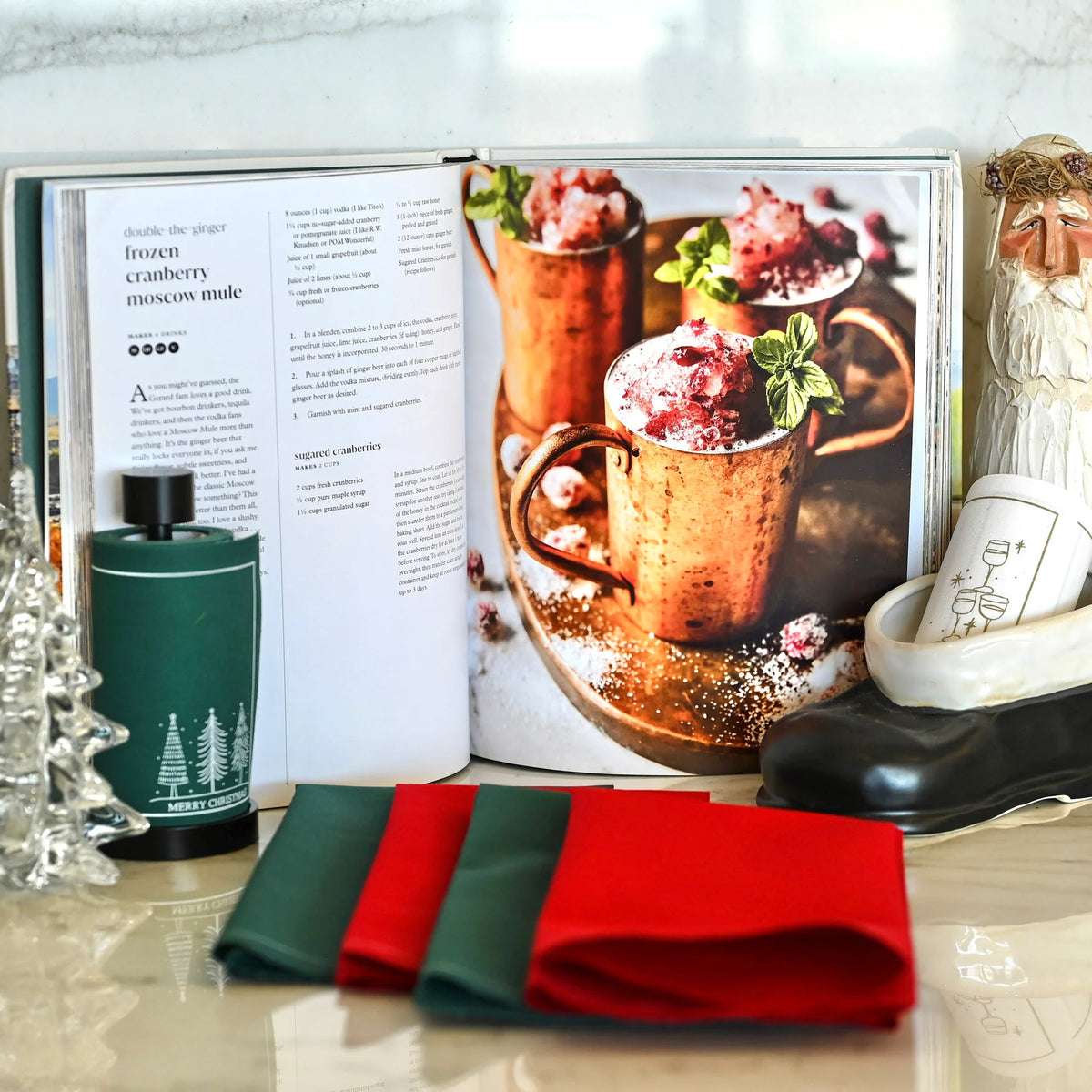 Black Cocktail Napkin Stand