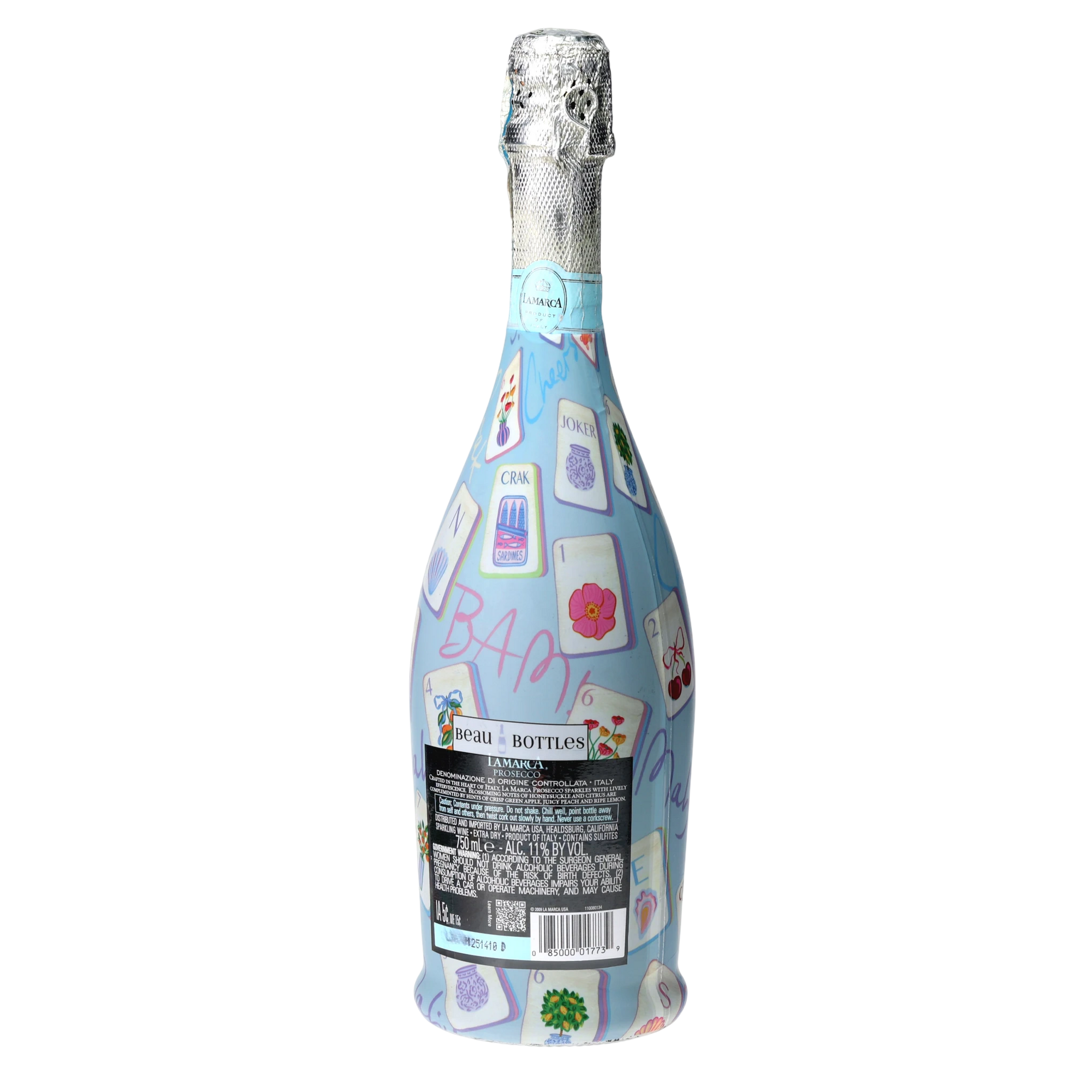 Beau Bottles Pastel Blue Mahjong - Prosecco Collection