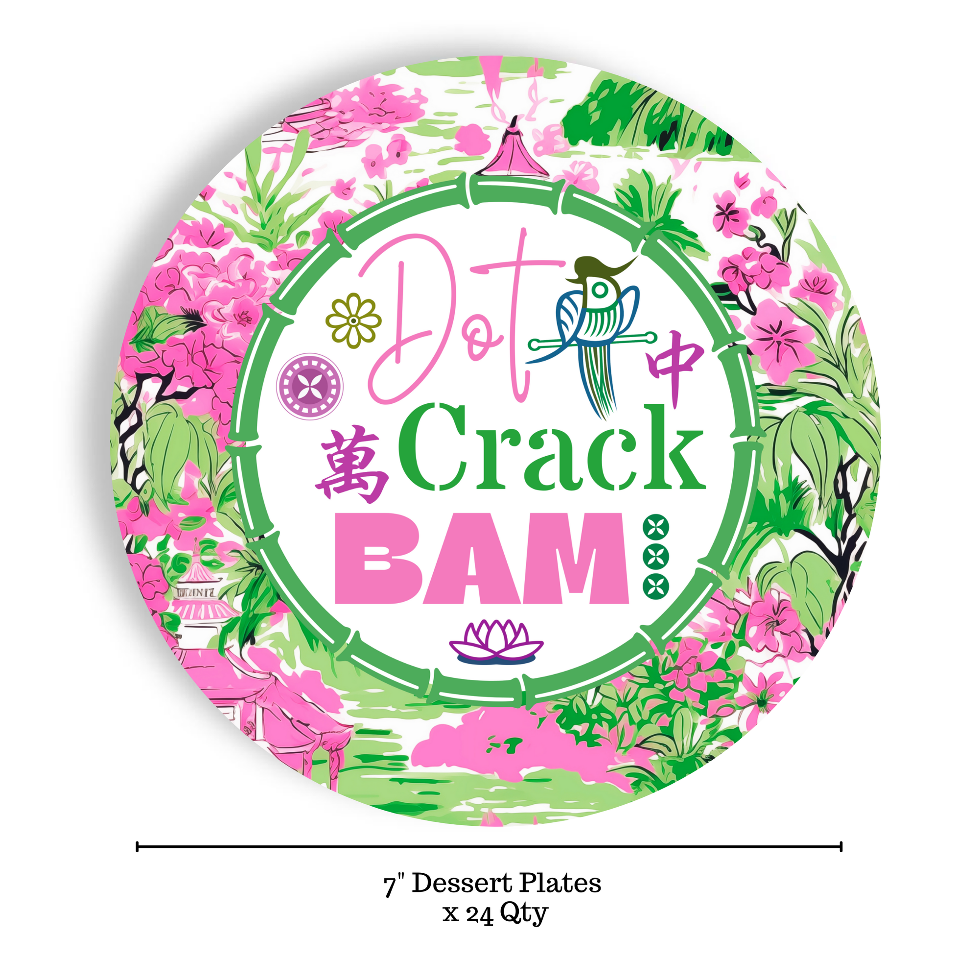 Mahjong Menu Paper Plates