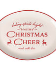 Oval Christmas Cheer Platter