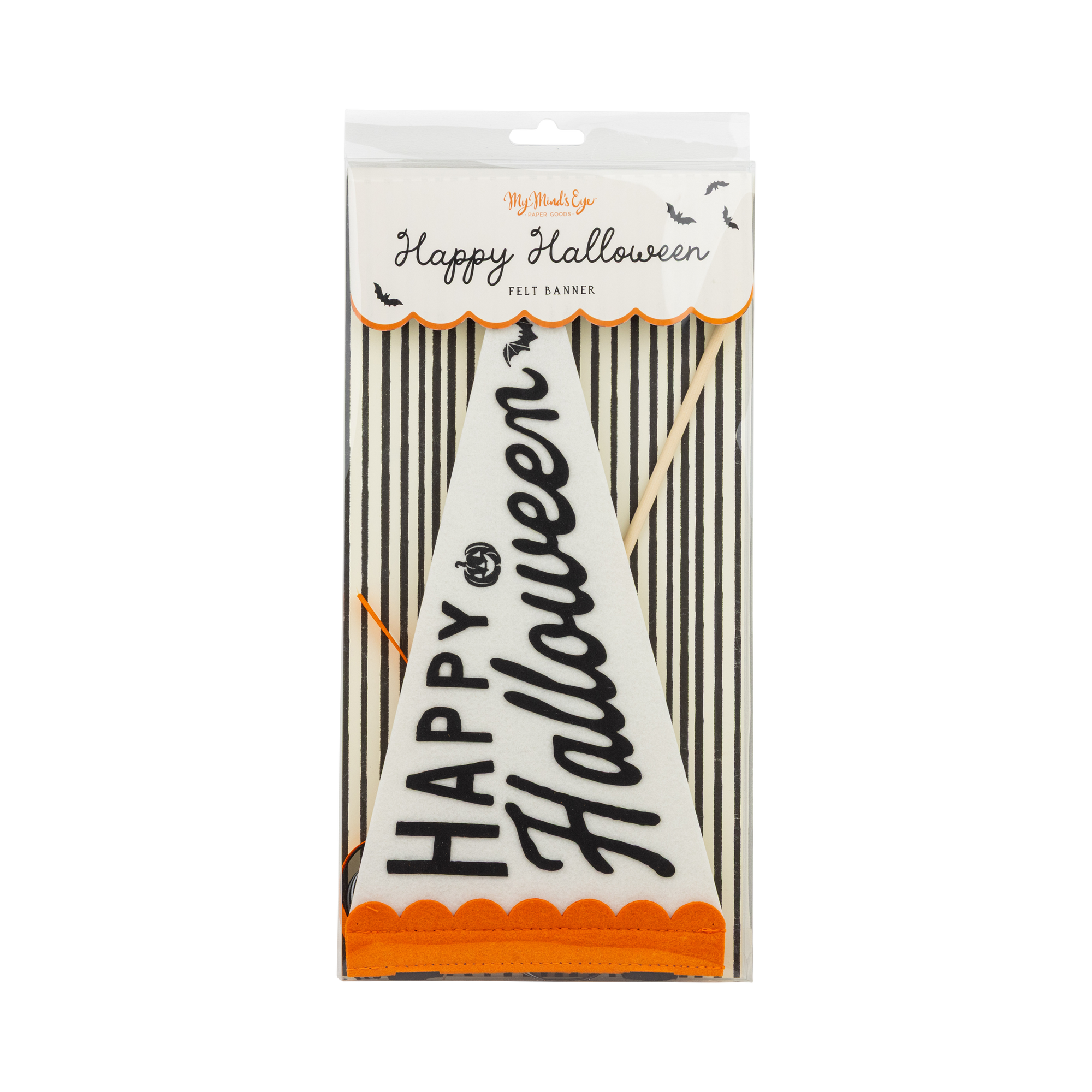 Happy Halloween Felt Pennant | Spooky Holiday Wall Decor