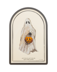 Ghost Arched Bamboo Tray | Halloween Serving &amp; Party Decor