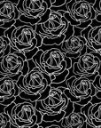 Beau Bottles Black and White Roses – Champagne Collection
