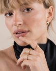Gold Hoop - Wide - Gold Earrings