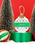 Peace - Winter Pear Holiday Ornament Buffer Christmas Decor