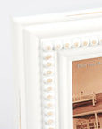 White Beaded Photo Frame