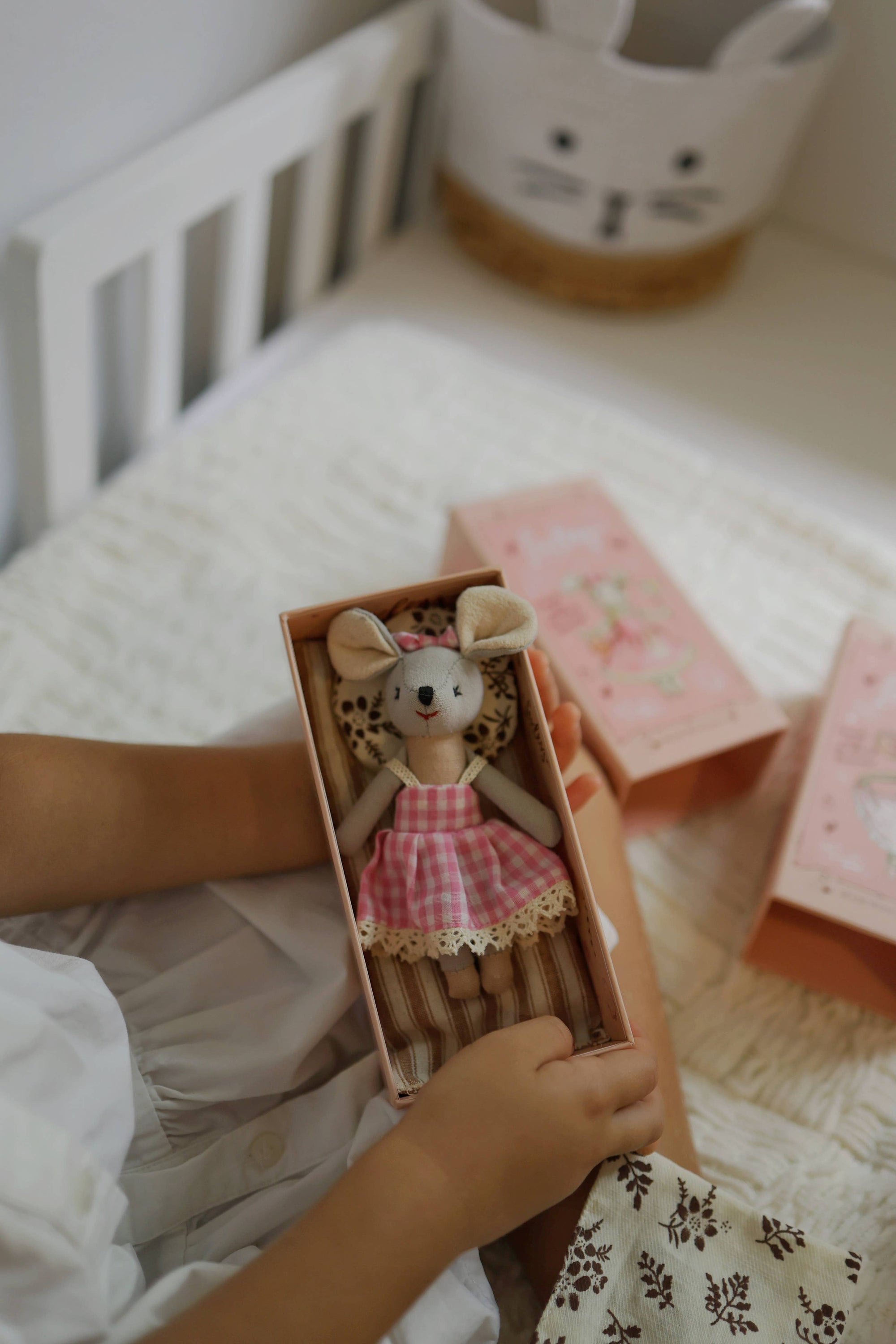 Lulu Mouse Plush Doll in Pink Dress | Soft Toy &amp; Keepsake Gift for Children