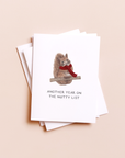 On The Naughty List — Funny Nutty Squirrel Christmas Card