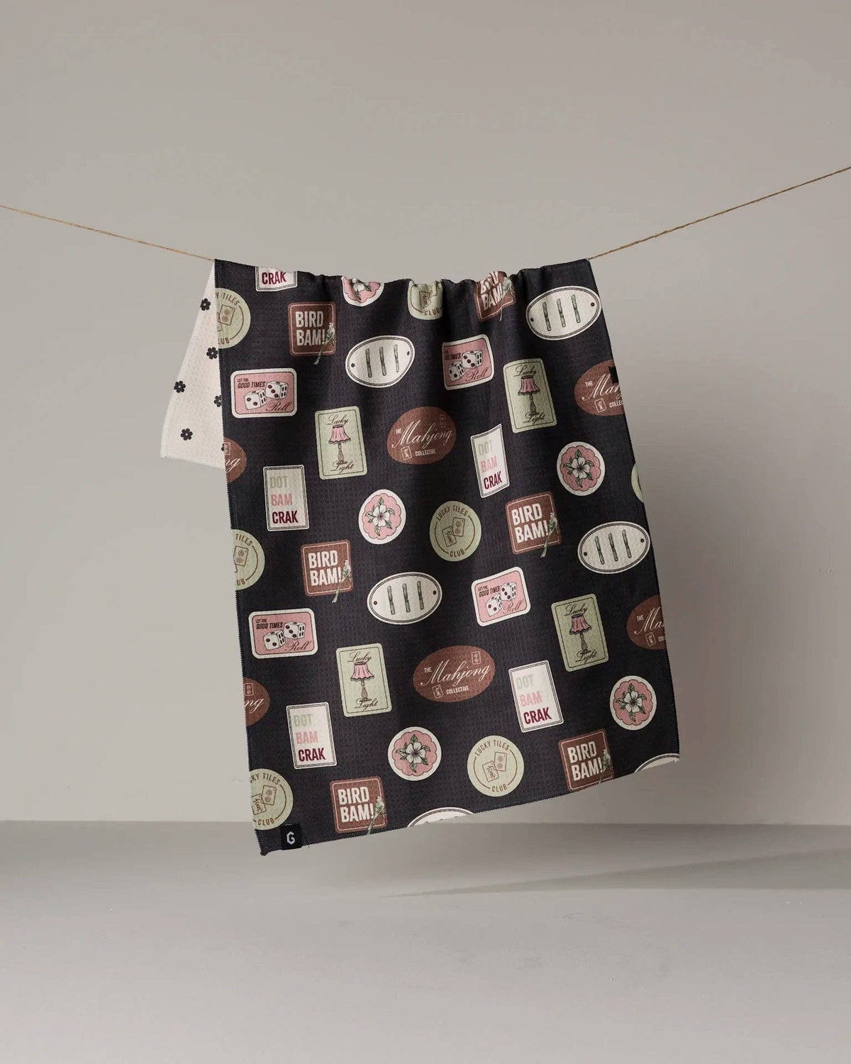 Mahj Madness Luxe Kitchen Geometry Towel