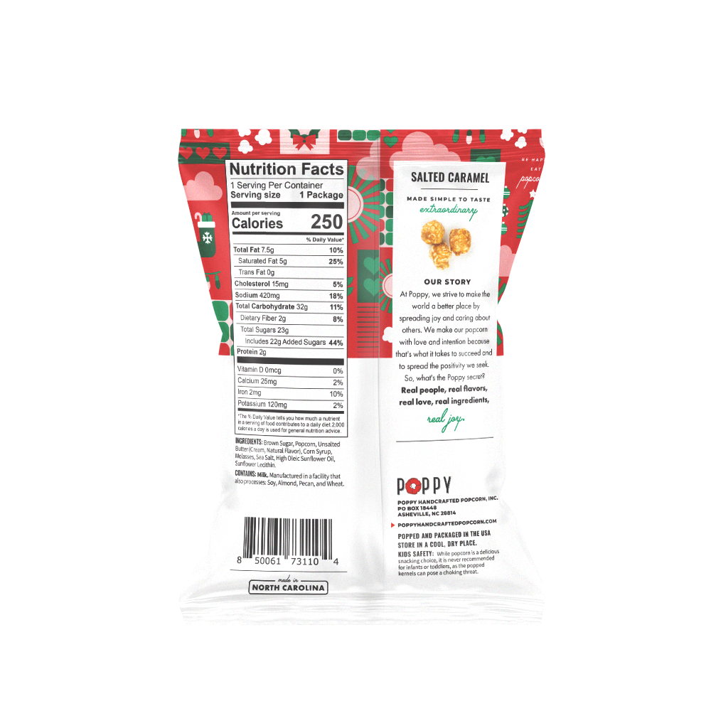 Holiday Salted Caramel Snack Bag