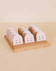 Birthstone Stud Gold Earrings Set - July