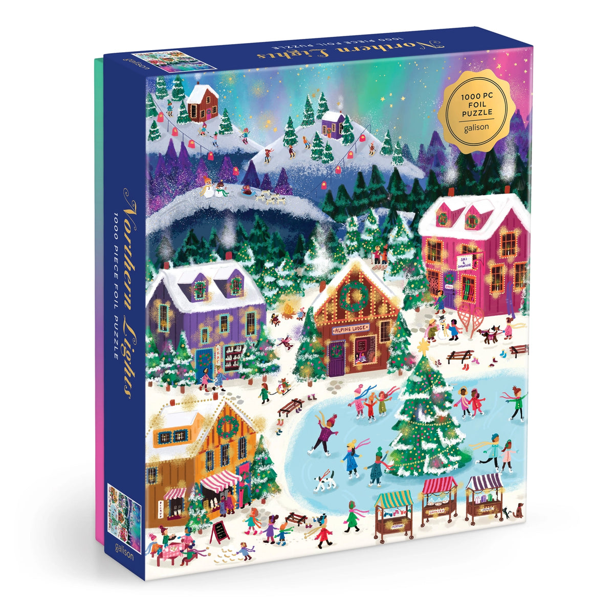 Northern Lights 1000 Piece Foil Puzzle - Joy Laforme