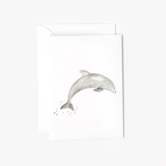 Dolphin mini notecard