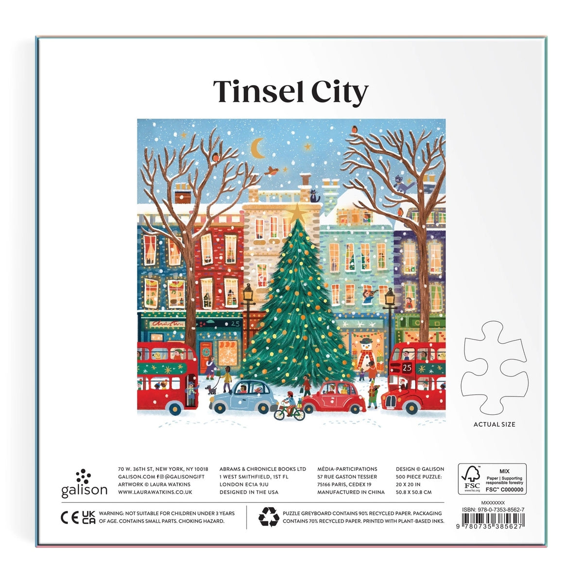 Tinsel City 500 Piece Foil Puzzle