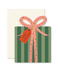 Christmas Gift die-cut folded Greeting Card