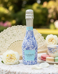 Beau Bottles Blue Floral - MINI Prosecco Collection - Set of Six Wraps